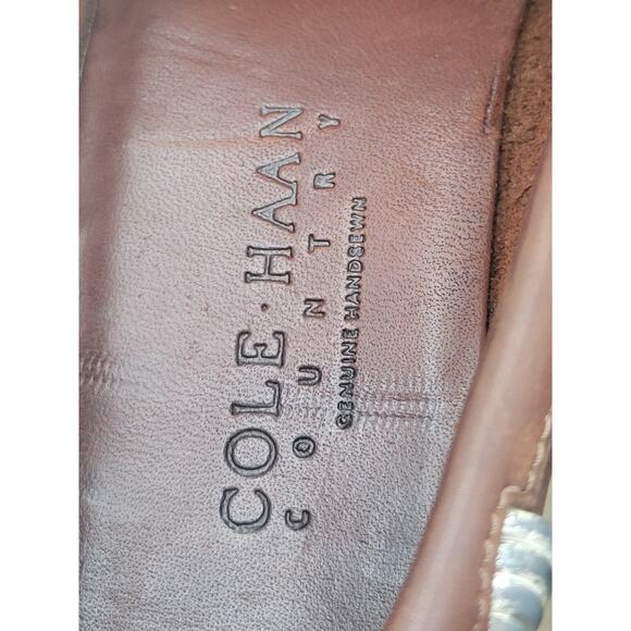 Cole HAAN Country Brown Anissa Tassel SlipOn Loafer Sz 8 N Leather Brazil Vtg main image 12